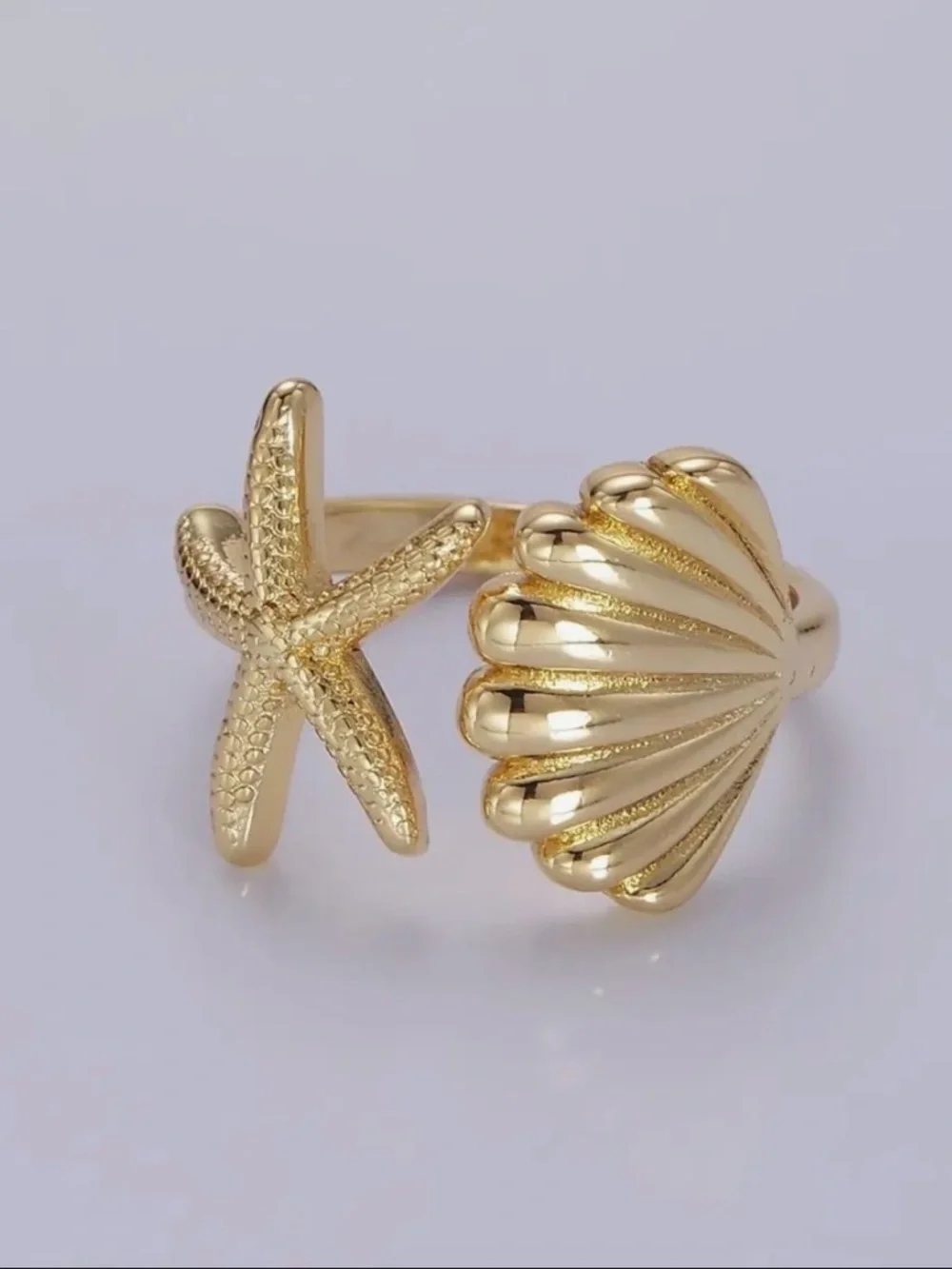 14K Gold Filled Ocean Open Ring (3307)